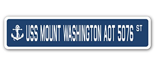 USS Mount Washington AOT 5076 Street Sign us Navy Ship Veteran Sailor Gift