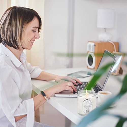 Christmas Candles Gifts for Women - 6.6Oz Candles for Home Scented，Lavender & Ponderosa Aromatherapy Candles Soy Wax Jar Candles，Reading , Yoga and Birthday Candles Set Gift（2 Pack）