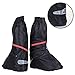 Waterproof Motorcycle Rain Boots Shoe Covers Bike Riding Reflective Heels