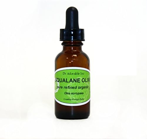 1 OZ WITH GLASS DROPPER SQUALANE OLIVE OIL PURE COLD PRESSED UNDILUTED