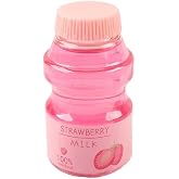 FLIPNEX Clear Strawberry Jelly Slime - Fluffy, Stretchy, Crunchy, Bubble Slime Soft Putty Stress Relief Toy - Party Favors, Super Light, Gift and Birthday (Pink-3)