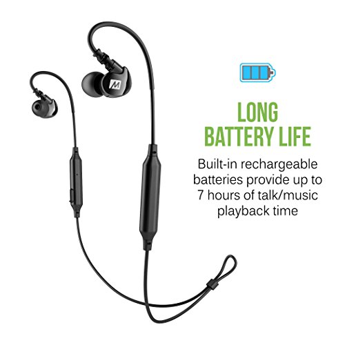 MEE audio EP-M6B-BK-MEE M6B Bluetooth Wireless Sports In-Ear Headphones with Headset