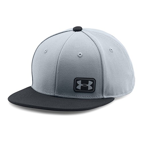 Under armour boys  core snapback cap, steel/steel, one …
