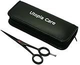 Black Professional Barber Razor Edge Hair Cutting Shears / Scissors with adjustable tension and finger inserts