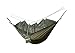 WoneNice Hammock with Mosquito Net, Portable Lightweight Nylon Parachute Multifunctional Hammock with Net and Tree Straps for Camping, Backpacking, Travel, Beach, Yard (Army Green)