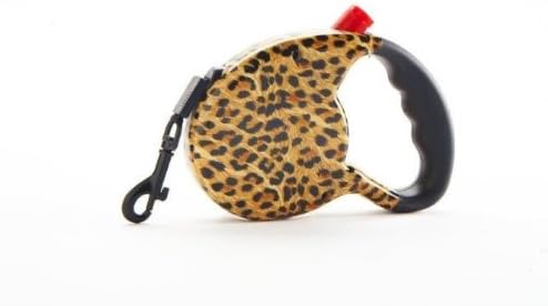NANDOG RT-1003-LP Wild Side Leopard Retractable Leash