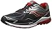Saucony Men's Ride 9 Running Shoe, Grey/Charcoal/Red, 9.5 M US