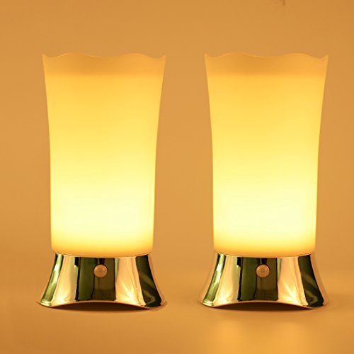 Battery operated lamps(set of 2), small bedside table l…