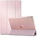 INFILAND Air 2 Case - Ultra Slim Smart-Shell Stand Cover with Translucent Frosted Back Protector (with Auto Wake/Sleep) for Air 2 9.7 Inch Tablet, Rose Gold