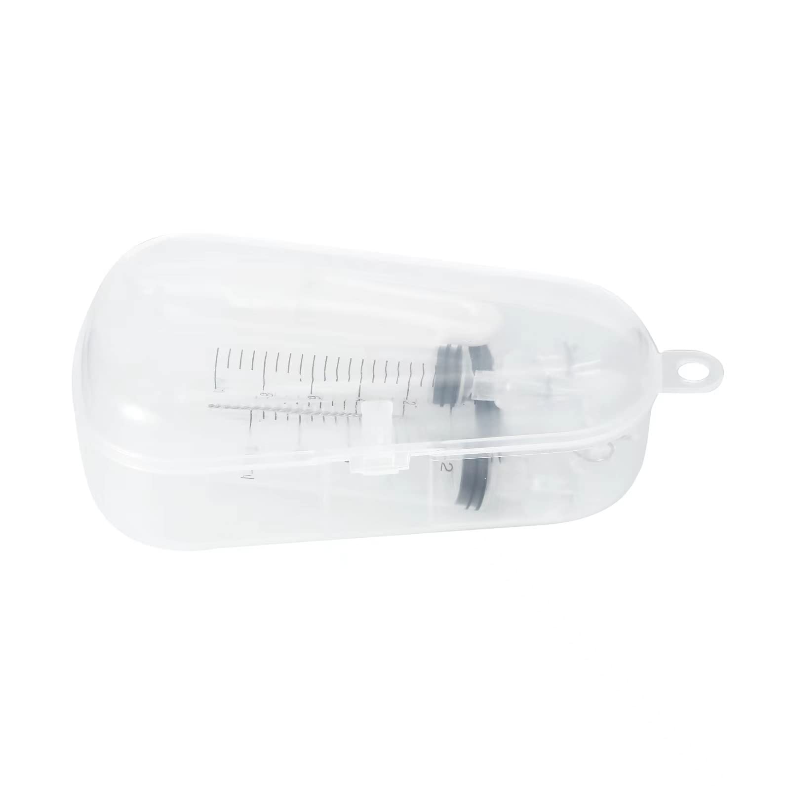 PandaEar Baby Nasal Irrigator with Portable Box, Professional Baby Nasal Irrigator with Tweezers & Cleaning Brush for Newborn Infants Kids Children, High Quality and Clean Silicone Nasal Tips, 4pcs