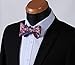 SetSense Men's Paisley Jacquard Woven Self Bow Tie Set