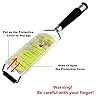 iNeibo Kitchen Cheese Grater & Lemon Zester - Sharp 18/8 Stainless Steel Blade - Ergonomic TPR Handle - Easy to Grate Or…