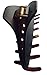 Parcelona French Skinny Boss Medium Dark Brown Shell Matte Finish Covered Spring Jaw Hair Claw Clip Clutcher Clamp - 3.5 Inches