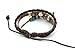 November's Chopin (TM) Unique Angel's Wings Pendant Multistrand Leather Adjustable Braided Wrap Bracelet