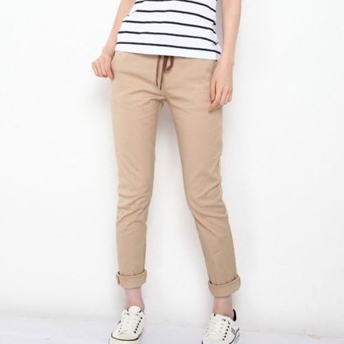 Amazon 大きいサイズ レディース パンツ 綿パン ウエストリブ マリン ナチュラル イージーパンツ 02 ベージュ 4l ロングパンツ 通販