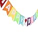 Birthday Decorations,Happy Birthday Banner, Stylish Colorful Birthday Bunting Sign, Birthday Party Supplies