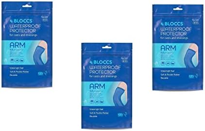 Bloccs Adult Full Arm Waterproof Cast Cover (3 Pack)