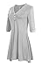 Urban CoCo Women's Half Sleeve Casual Loose Tunic Tops Basic T Shirts (L, Grey)