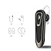 XJW 24 Hour talk time Bluetooth Headphones Car Speaker Phones Earbuds Best Wireless HD Stereo Earphones ，Mute Switch,Hands Free with Mic for Office/ Workout/Driver/Trucker (Black)