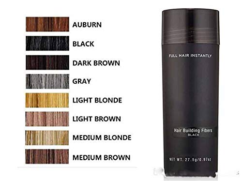 Hair Building Fibers Powder,Keratin Hair Styling Tonic Coloring Powder Hair Loss Concealer Blender-9 Colors - Thumbnail 2