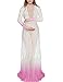 Saslax Women's Off Shoulder Ruffle Sleeve Lace Maternity Gown Maxi Photography Dress