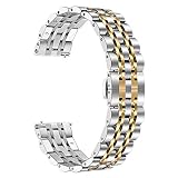 Galaxy Watch 46mm Watchband, TRUMiRR 22mm Quick Release Watch Band Stainless Steel Butterfly Buckle Strap for Samsung Gear S3 Classic Frontier,Gear 2 R380 R381 R382, Moto 360 2 46mm Smart Watch
