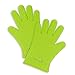 Silicone Heat Resistant Oven Mitts Gloves Potholder For Kitchen/Barbeque - Green - New