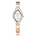 Lvpai Rhombic Bracelet Watch Ladies with Diamonds Analog Quartz Movable Band Rose Gold P128-3…