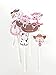 Cowgirl Cupcake Toppers 12 pcs - Pink Western Cake Picks Birthday Decoration Party Supplies, Girl Baby Shower Themed