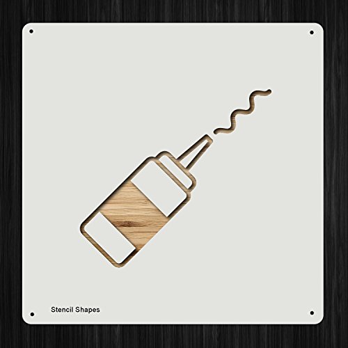 Sauce Bottle Condiment Sauce Mustard Ketchup Plastic Mylar Stencil for Painting, Walls and Crafts, Item 448206