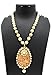SATYAM KRAFT Women's Traditional White Pearl Theva Necklace Set Wedding Diwali Traditional Pearl Kundan Ethnic Standard White