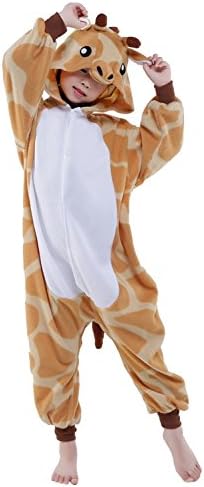 Cute Kigurumi Animal Kid Giraffe Onesie Pajamas for Teen Boy &amp; Girl Costume Cosplay Outfit 125#