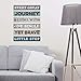 Wall Decor - Inspirational Quote. Peel and Stick Wall Decals - Easy To Remove Vinyl Quote - Every Great Journey Begins With One Single Yet Brave Little Step. by Paper Riot Co.