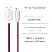 Boxeroo Micro USB Cable, 6ft 2-Pack High-Speed Nylon Braided Striped Tangle-Free with Stainless Steel Connector for Samsung,HTC,Nokia,Sony,Android and More Devices