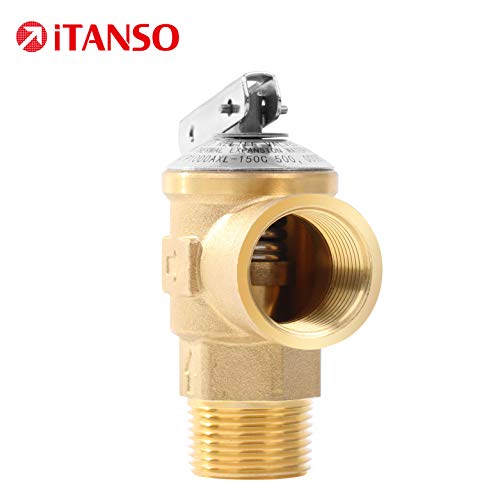 iTANSO 3/4-Inch IPS Isolator Tankless Water Heater Service Valve Kit with Clean Brass Construction