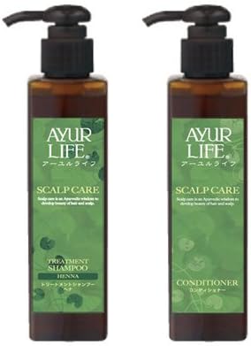 Amazon 生活の木 Ayurlife アーユルライフ スカルプケア トリートメントシャンプー ヘナ コンディショナー 0mlセット Ayurlife 育毛 養毛用シャンプー 通販
