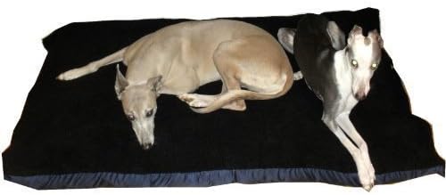 KosiPet® BLACK SHERPA Fleece MEDIUM Rhomboid Memory Foam PAD Deluxe Waterproof Dog Bed, Dog Beds, Pet Beds,Pet bed,Petbed,Petbeds,Dogbed,Dogbeds.