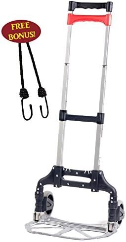 Bovado USA BOV-16636 Hand Truck, Folding Aluminum Cart, Movers Dolly for Moving Needs by Bovado USA
