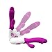 NewMagic® Double Vibrating Female Vibrator - Double Stimulation of G-Spot and Clitoris - 30-Frequency Vibration - Silent yet Power Massager for Female, Male, Lover Couples Masturbator - Discreet Package (Purple)
