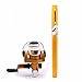 Freehawk Mini Carbon Fiber Telescopic Pen Fishing Rod Pocket Pen Fishing Pole Pocket Travel Fishing Rod Sea Fishing Rods + 2000 Aluminum Spinning Fishing Reel + Fishing Line (Gold)