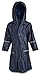 Girls Boys Waterproof Full Length Long Hooded Raincoat Jacket Coat for Children
