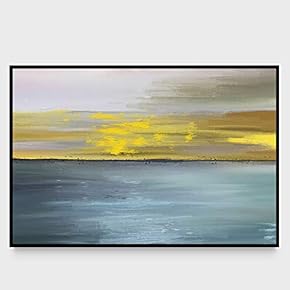 signwin Framed Canvas Wall Art Abstract Seascape Canvas...