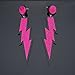80s Fancy Outfit Costume Accessories Set,Leg Warmers,Fishnet Gloves,Neon Earrings and Bowknot Headband (OneSize, with Bracelet)