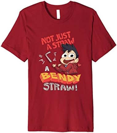 Mens Mondo Mango T-Shirt Not Just A Straw Small Cranberry