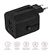 UROPHYLLA Travel Adapter, Universal European Adapter Dual Fuses 2.5A USB Wall Charger Power Adapter cover 150+countries EU US China UK Japan Germany Spain Iceland Italy Russia European Plug Adapter