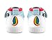 ikiki Unicorn Squeaky Shoes for Toddlers w/Adjustable Squeaker, Light Blue Girl or Boy Shoes (Size 3, Duchess Bubblegum Sparkles)