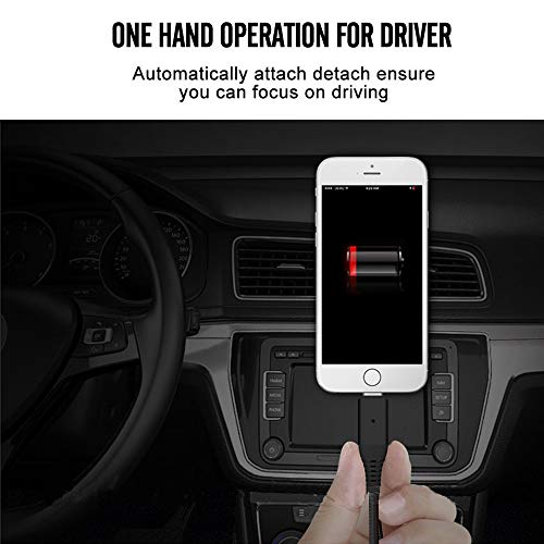 Magnetic Cable,3-in-1 Magnetic Lighting USB Cable and Type C Cable,Micro USB Cable,Fast Charging,Nylon Braided Sync Cord with High Speed Data Transfer for iOS Android (Black)