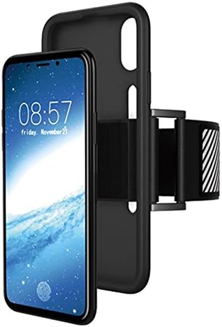 iPhone X Armband,Apple iPhone X Armband Easy Fitting Sport Running Armband with Premium Flexible Case Combo for iPhone X Case