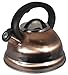 Alpine Cuisine Stovetop Tea Kettle, 2.95-Quart, Copper with Black Color, Modern Design, Premium Stainless Steel, Loud Whistling, Heat-Resistant Bakelite Handle, Induction Compatible, 2.8 Liters