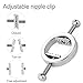 FST Stainless Steel Nipple Clamps Round Adjustable Nipple Clamp Set Body Restraints Female SM Sex Toy